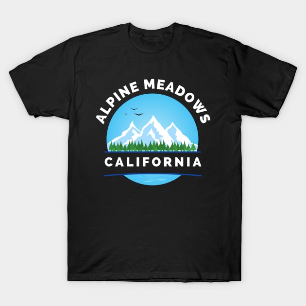 Alpine Meadows Ski Snowboard Mountain California Yosemite - Travel T-Shirt by Famgift